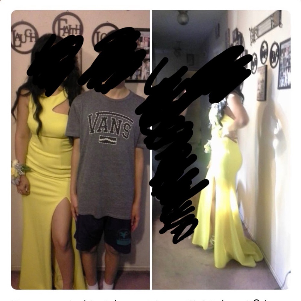 Neon Yellow Prom Dress